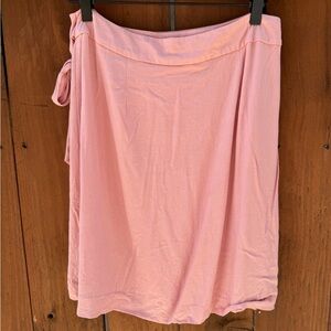 LOFT Pink Wrap Skirt